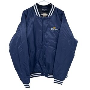 Shaka Wear Corona Bomber Jacket‎ XL Navy Blue 100th Anniversary Varsity